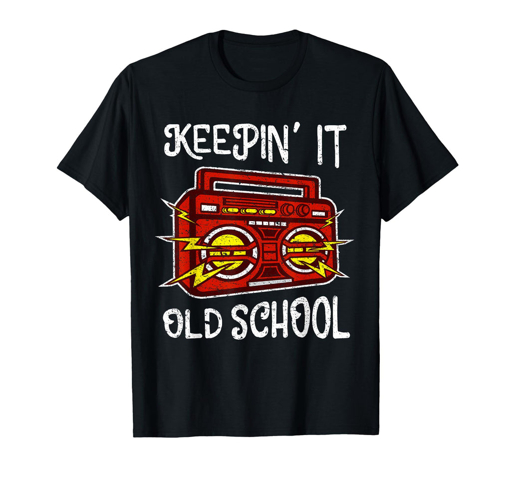 Boombox Old School Hip Hop Gift T-Shirt - Aesthetic Graphic Men Women - T-Shirt, Sweatshirt, Hoodie