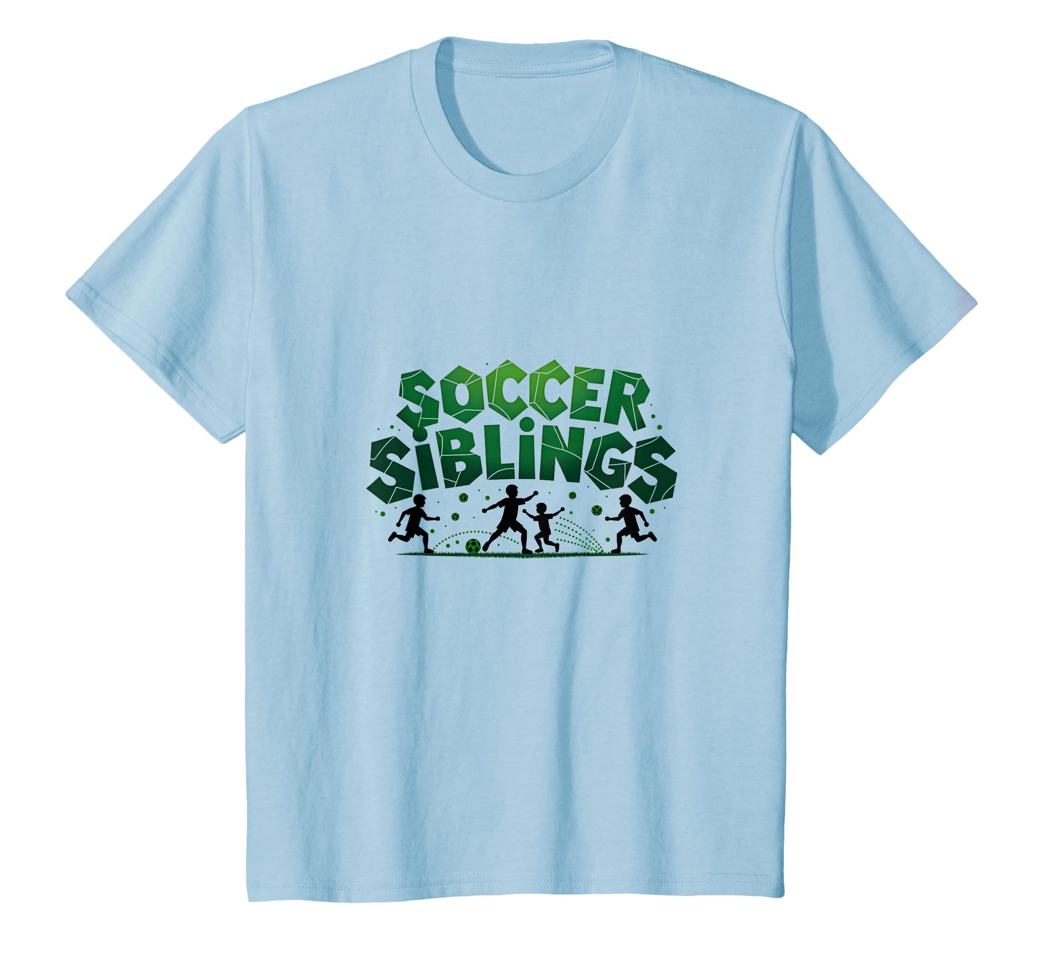 Soccer Siblings Family Teamwork T-Shirt - Casual Everyday Wear Men Women - T-Shirt, Sweatshirt, Hoodie