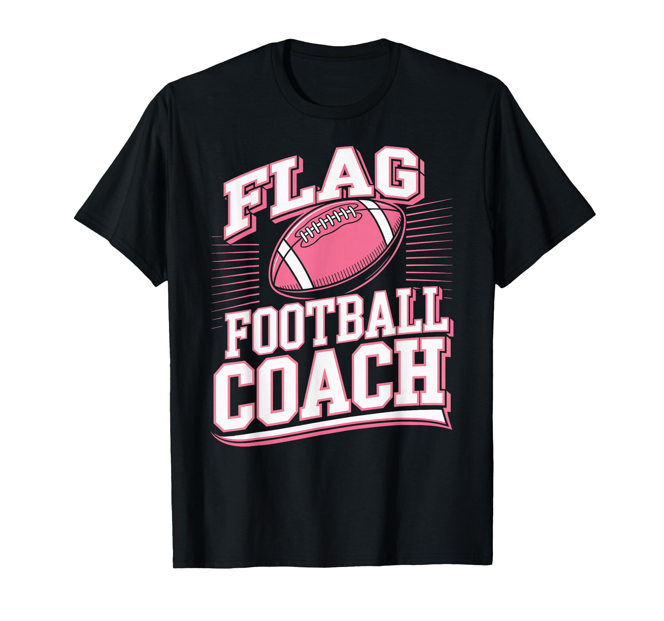 Flag Football Coach T-Shirt - Minimalist Print for Adults - T-Shirt, Sweatshirt, Hoodie