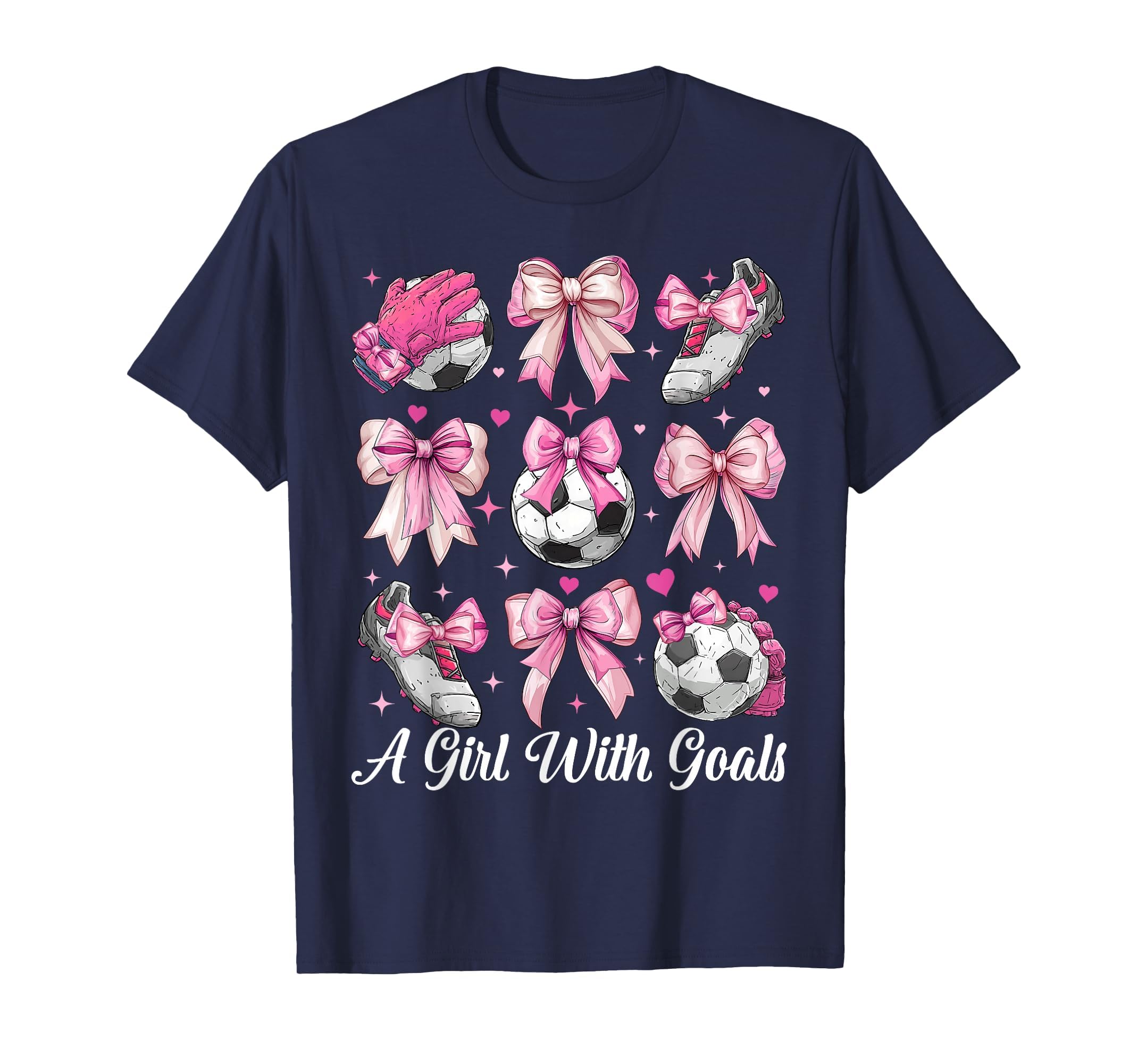 Soccer Player Soccer Coquette Bow T-Shirt - Streetwear Style Men Women - T-Shirt, Sweatshirt, Hoodie