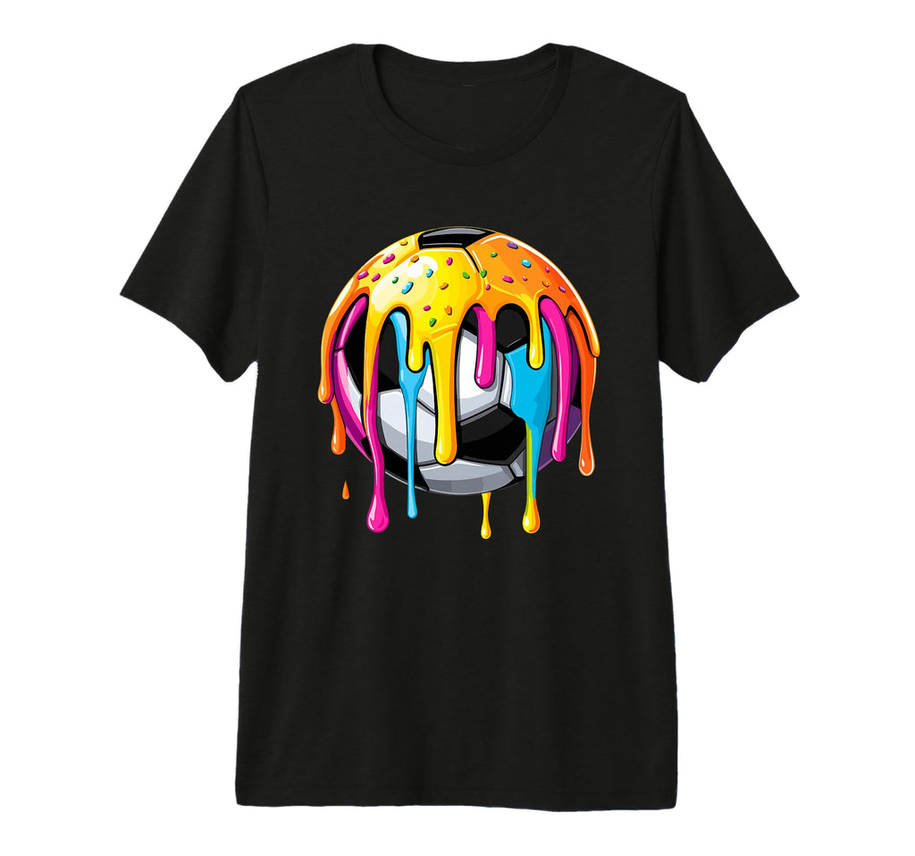 Soccer Ice Cream Drip Soccer Player Tri T-Shirt - Custom Art Print Unisex - T-Shirt, Sweatshirt, Hoodie
