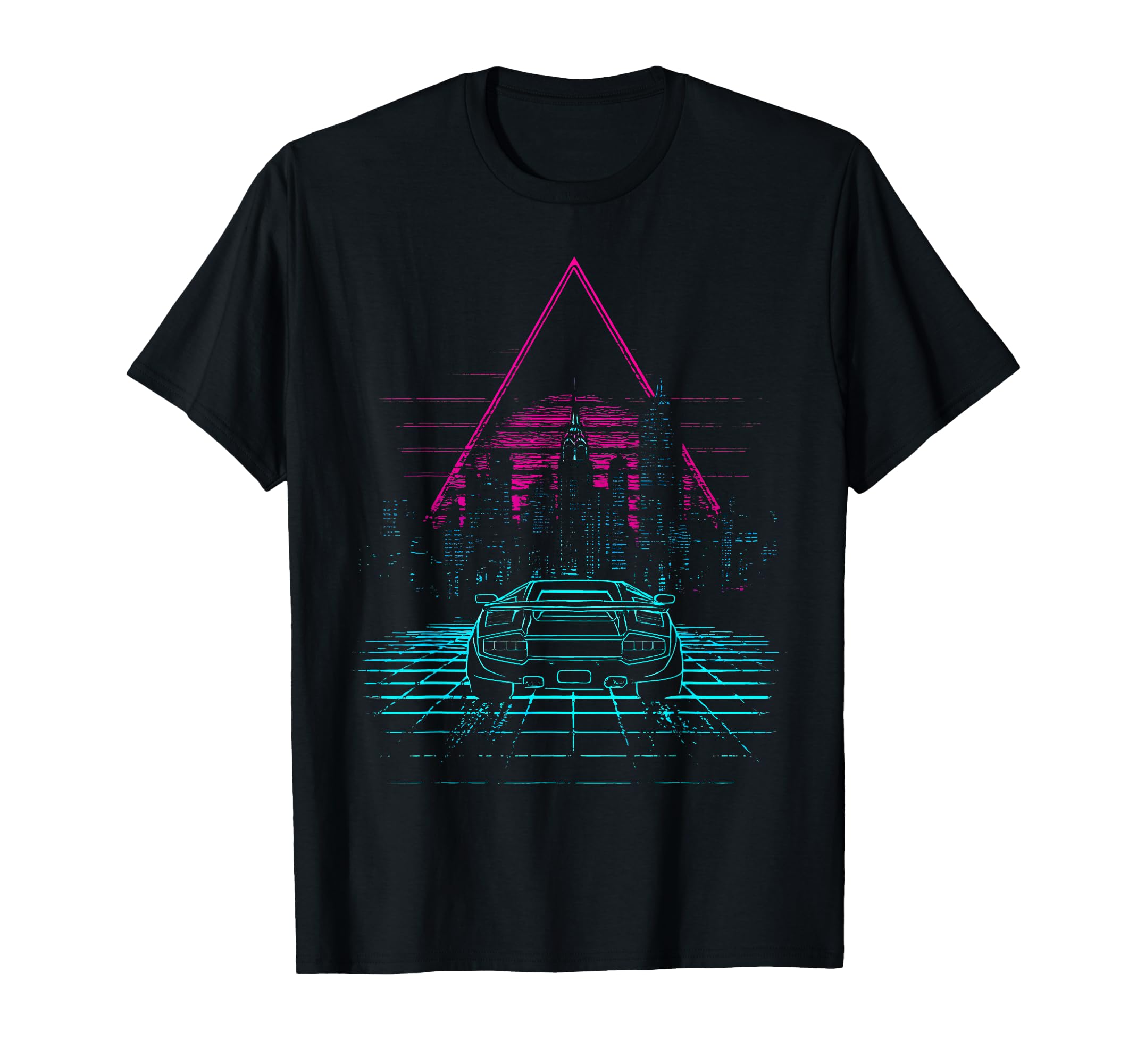 Synthwave 80S Car Aesthetic Night T-Shirt - Aesthetic Graphic for Adults - T-Shirt, Sweatshirt, Hoodie