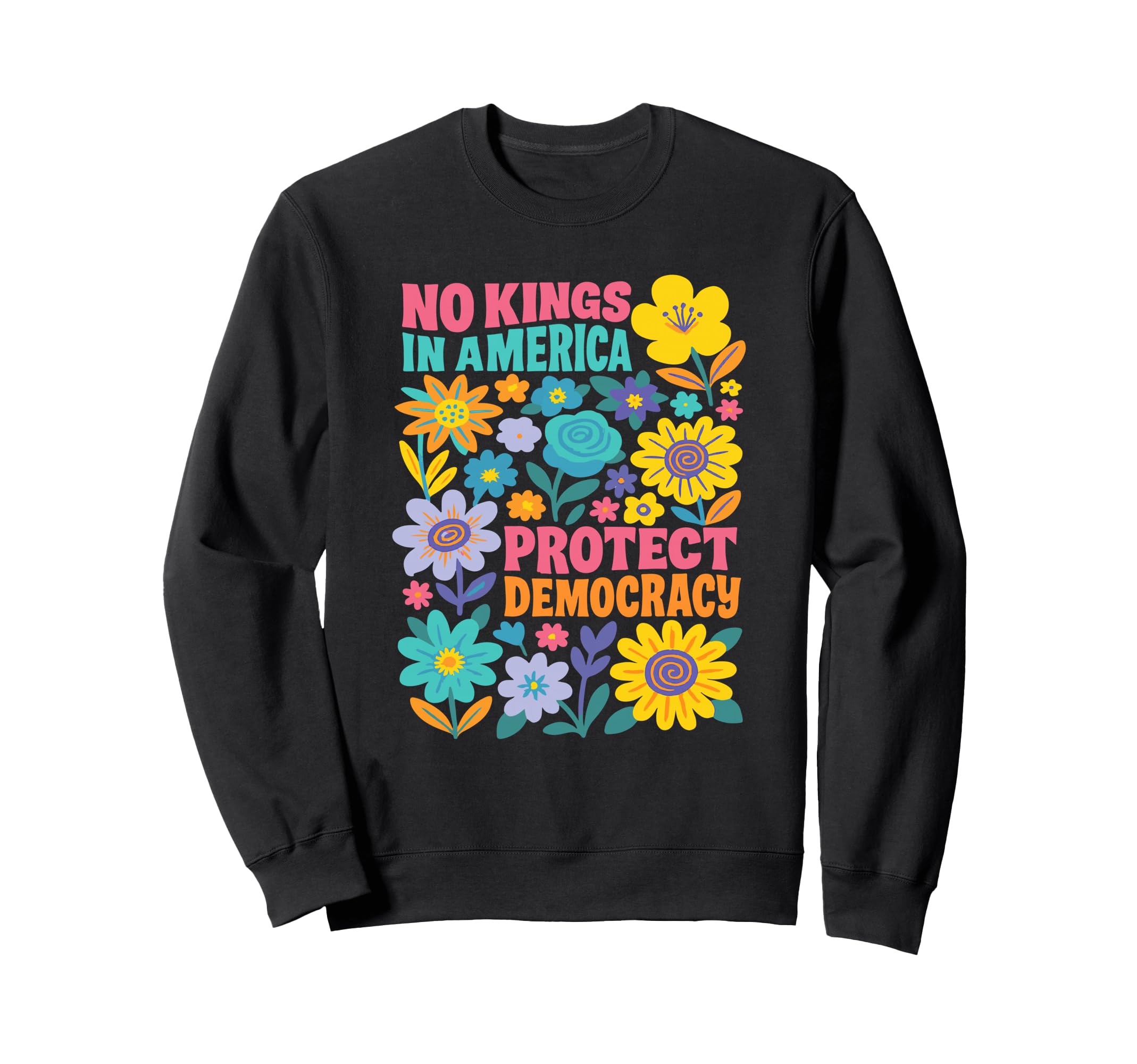 No Kings America We People Boho Sweatshirt - Streetwear Style for Adults - T-Shirt, Sweatshirt, Hoodie