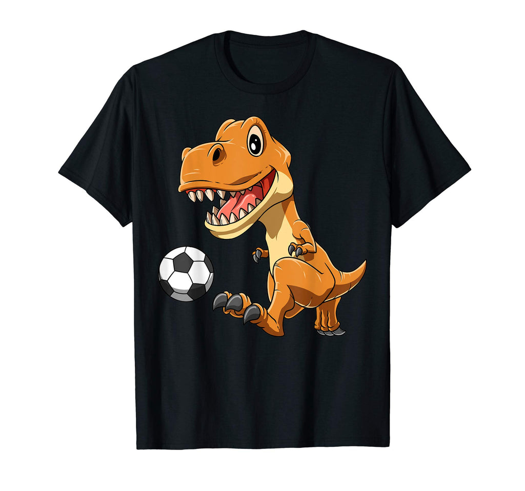 Dinosaur Soccer Dinosaur Playing Soccer T-Shirt - Custom Art Print Unisex - T-Shirt, Sweatshirt, Hoodie