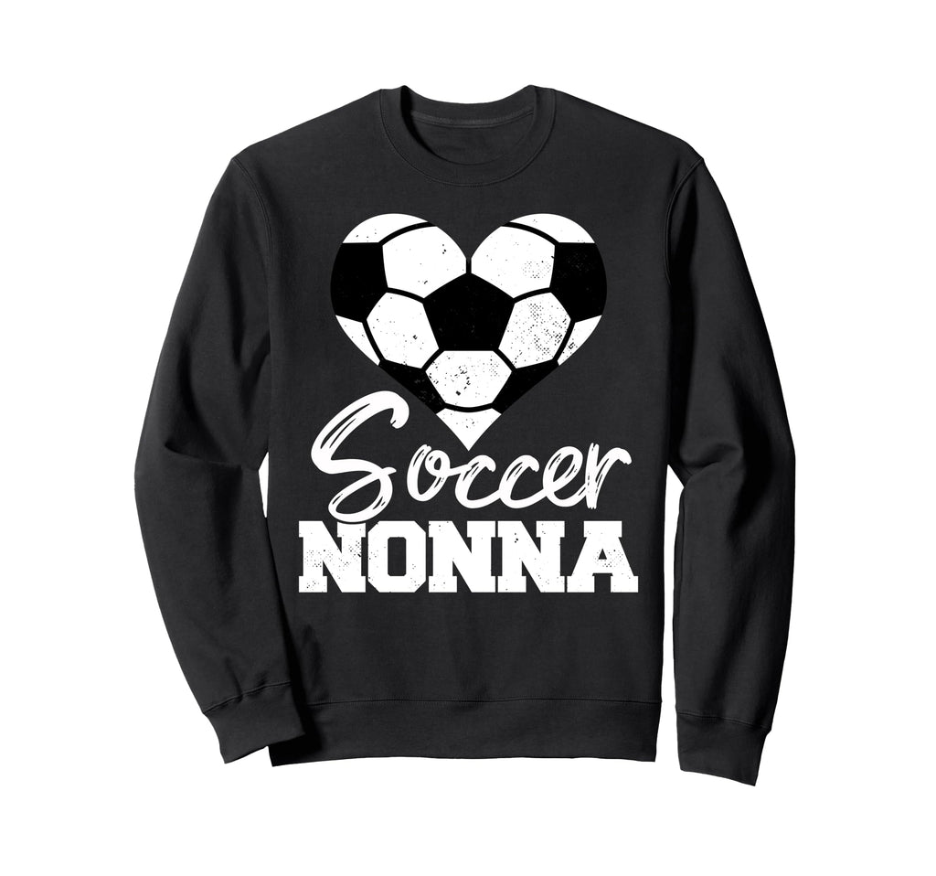 Soccer Nonna Heart Funny Heartfelt Sweatshirt - Novelty Apparel Men Women - T-Shirt, Sweatshirt, Hoodie