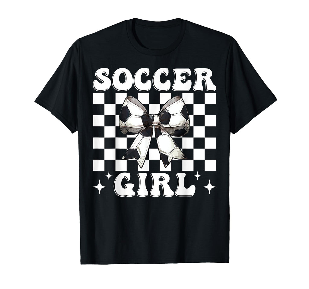 Womens Coquette Bow Ribbon Soccer Player T-Shirt - Unique Graphic Unisex - T-Shirt, Sweatshirt, Hoodie