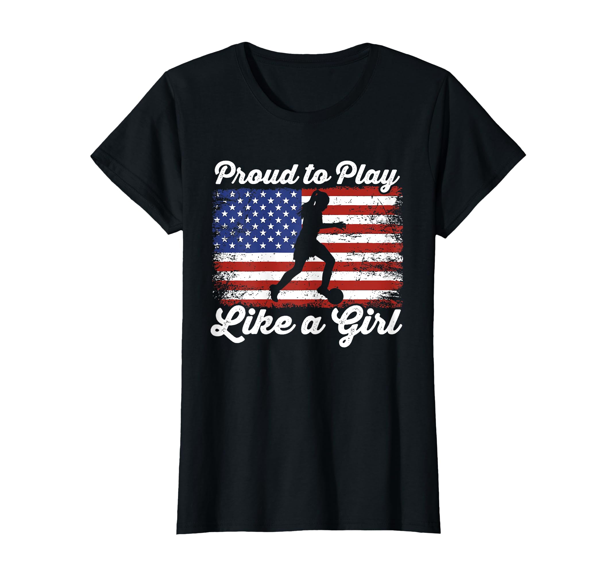 Patriotic American Flag Soccer T-Shirt - Aesthetic Graphic for Adults - T-Shirt, Sweatshirt, Hoodie