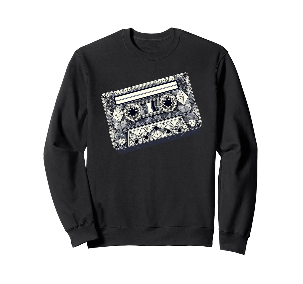 Geometric Art Cassette Player Music Sweatshirt - Trendy Graphic Men Women - T-Shirt, Sweatshirt, Hoodie