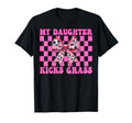 My Daughter Kicks Grass Soccer Mom T-Shirt - Minimalist Print for Adults - T-Shirt, Sweatshirt, Hoodie