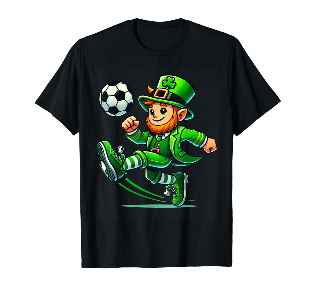 Leprechaun Soccer St Patricks Day T-Shirt - Fun Novelty Design for Adults - T-Shirt, Sweatshirt, Hoodie