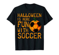 Halloween Soccer Player Ball Pumpkin Team T-Shirt - Trendy Graphic Unisex - T-Shirt, Sweatshirt, Hoodie