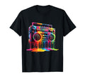 Dripping Paint Boombox Old School 80S T-Shirt - Novelty Apparel Men Women - T-Shirt, Sweatshirt, Hoodie