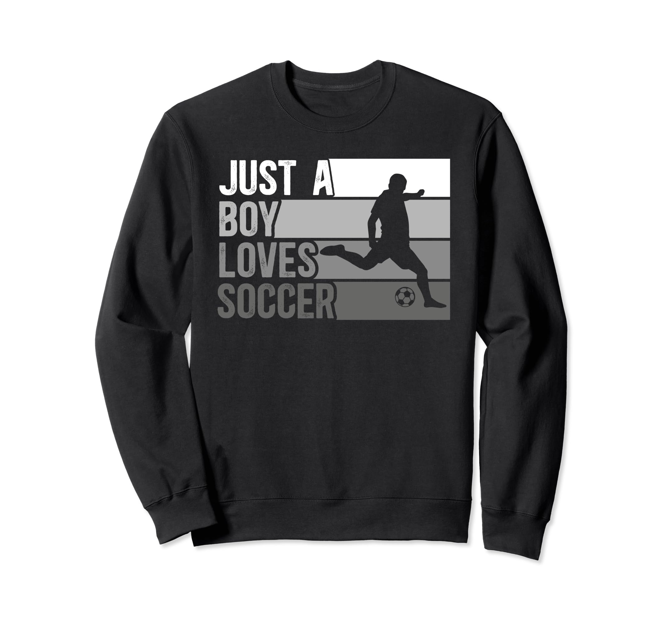 Funny Just Who Loves Soccer Sweatshirt - Minimalist Print Men Women - T-Shirt, Sweatshirt, Hoodie