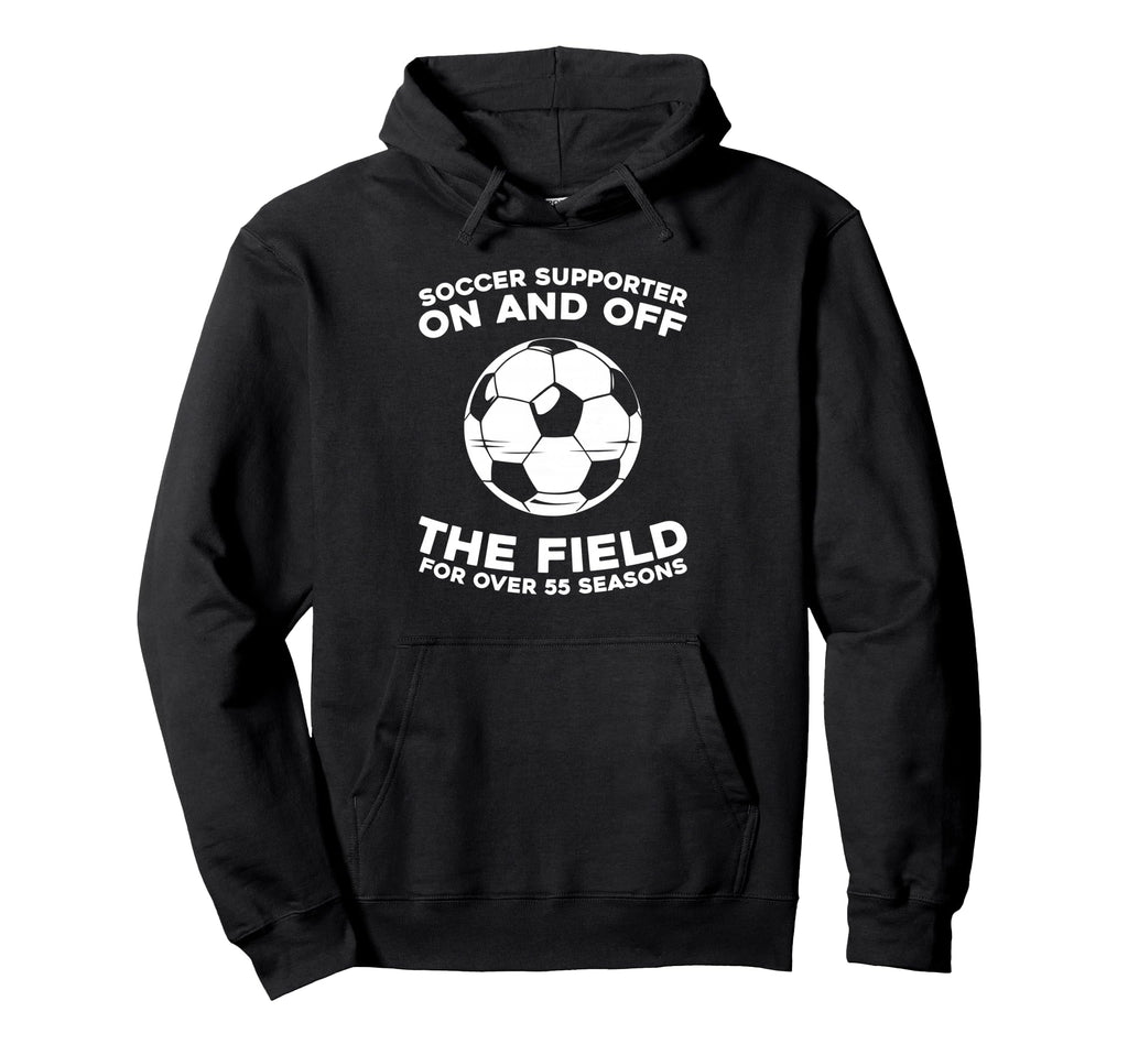 55 Years Old Player Sports Team Soccer Hoodie - Trendy Graphic for Adults - T-Shirt, Sweatshirt, Hoodie