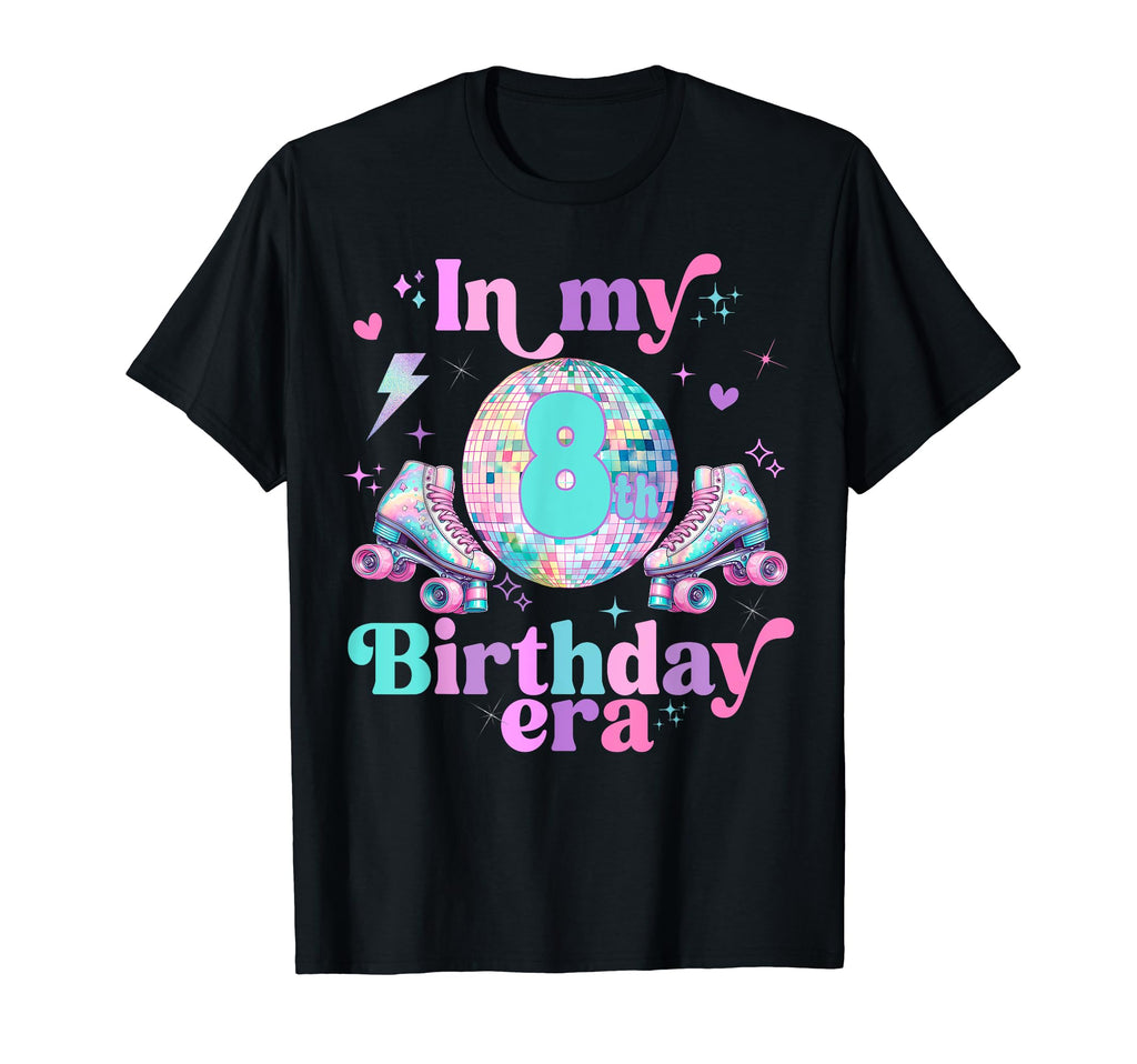 Roller Skates Birthday Disco Ball Party T-Shirt - Trendy Graphic Men Women - T-Shirt, Sweatshirt, Hoodie