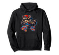 Funny Raccoon Roller Skates Skater Hoodie - Aesthetic Graphic for Adults - T-Shirt, Sweatshirt, Hoodie