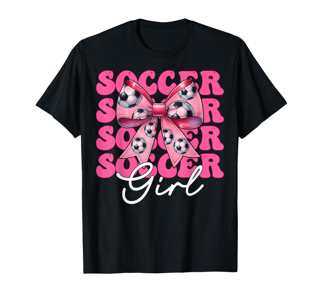 Womens Coquette Bow Ribbon Soccer Hoodie - Minimalist Print Men Women - T-Shirt, Sweatshirt, Hoodie