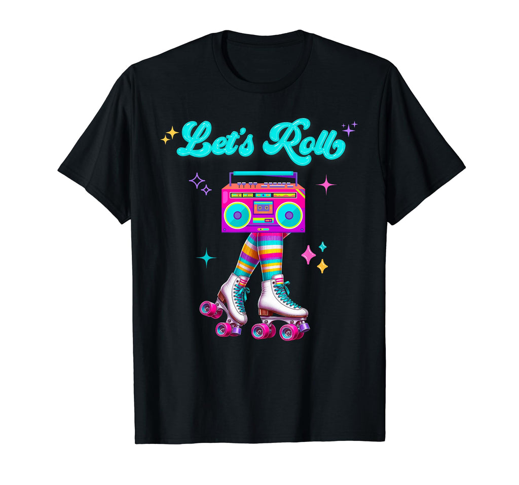 Roller Skates Party 80S 90S Outfit T-Shirt - Unique Graphic for Adults - T-Shirt, Sweatshirt, Hoodie