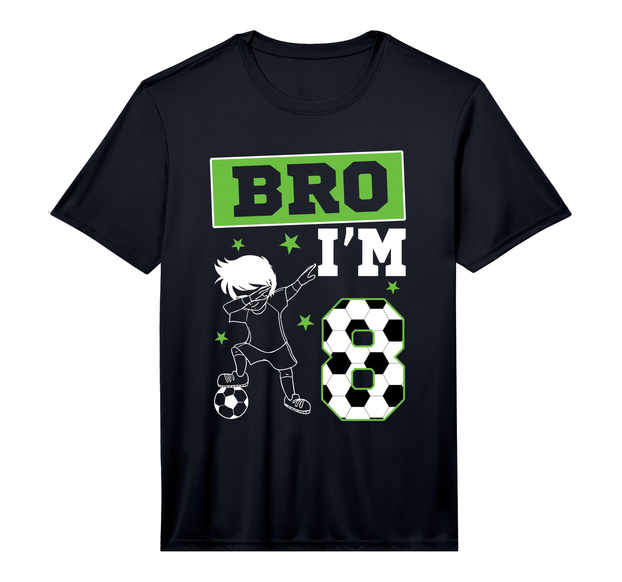 Bro Im 8Th Birthday Soccer Theme Party T-Shirt - Trendy Graphic for Adults - T-Shirt, Sweatshirt, Hoodie