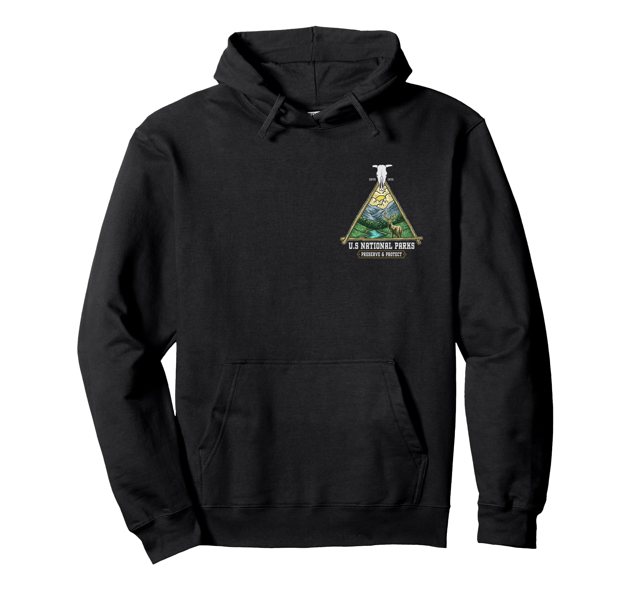 Us National Parks Preserve And Protect Hoodie - Custom Art Print Unisex - T-Shirt, Sweatshirt, Hoodie