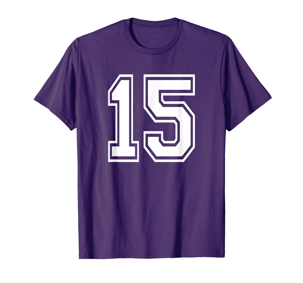 Number 15 Numbered Uniform Sports T-Shirt - Streetwear Style Men Women - T-Shirt, Sweatshirt, Hoodie