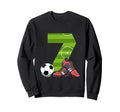 7 Birthday Soccer 7 Year Old Sweatshirt - Trendy Graphic Men Women - T-Shirt, Sweatshirt, Hoodie