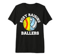 Busy Raising Ballers Funny Softball T-Shirt - Unique Graphic Unisex - T-Shirt, Sweatshirt, Hoodie