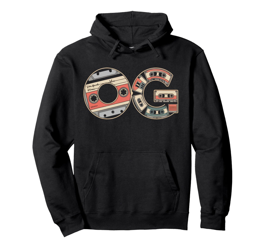 Old School Og Hip Hop Vinyl Cds Tapes 80S Hoodie - Trendy Graphic Unisex - T-Shirt, Sweatshirt, Hoodie