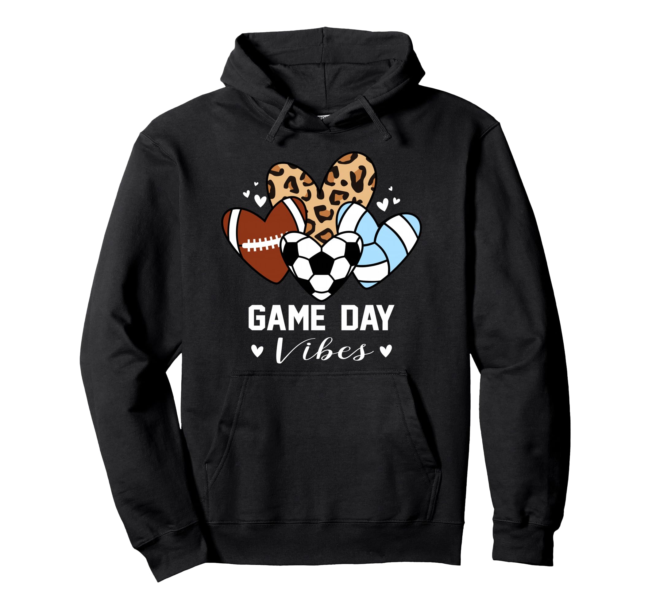 Game Day Vibes Funny Soccer Volleyball Hoodie - Streetwear Style Unisex - T-Shirt, Sweatshirt, Hoodie
