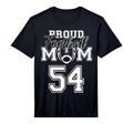 Custom Proud Football Mother Number 54 T-Shirt - Trendy Graphic Unisex - T-Shirt, Sweatshirt, Hoodie