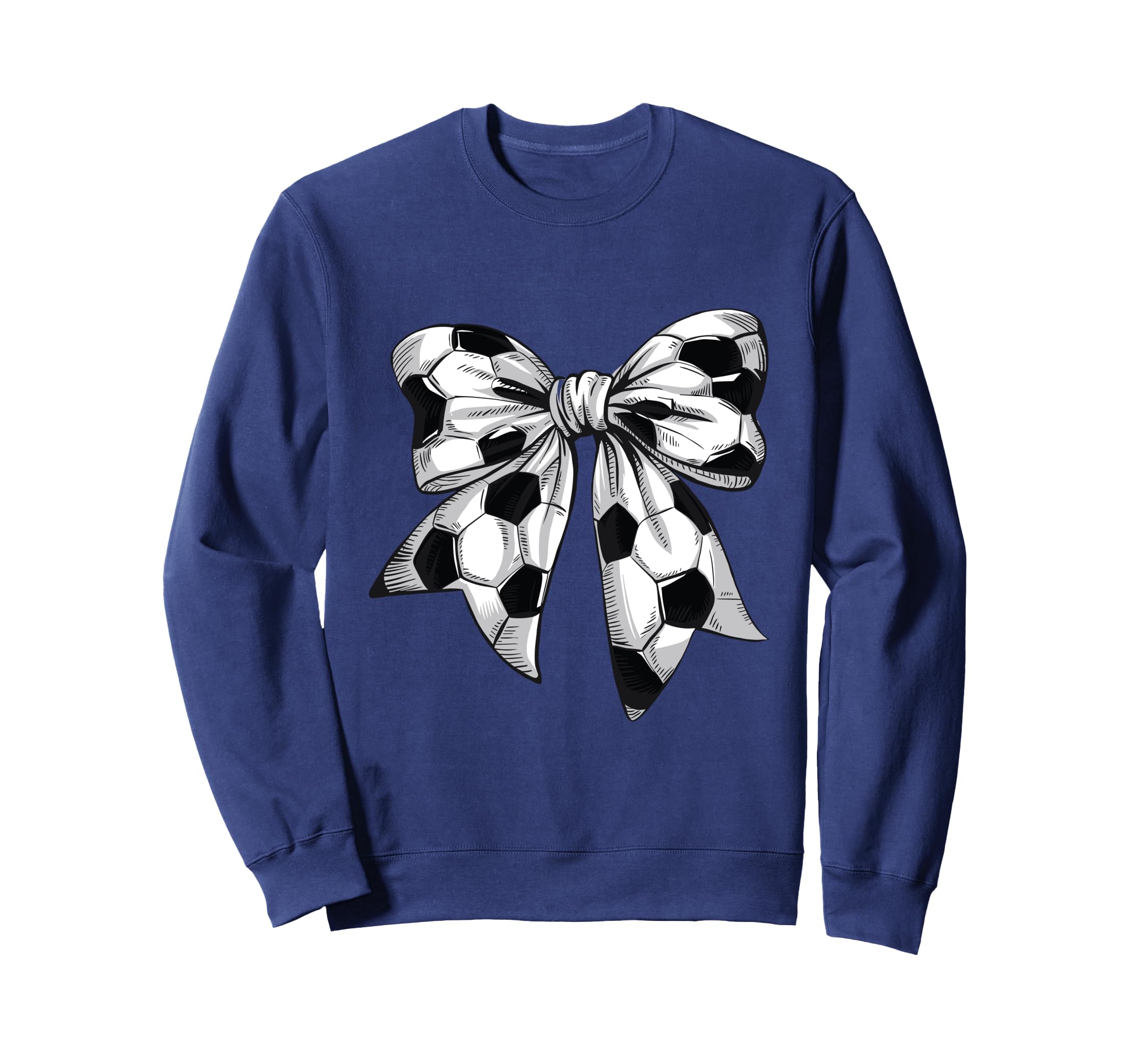Coquette Bow Soccer Ball Mom Life Sweatshirt - Fun Novelty Design Unisex - T-Shirt, Sweatshirt, Hoodie