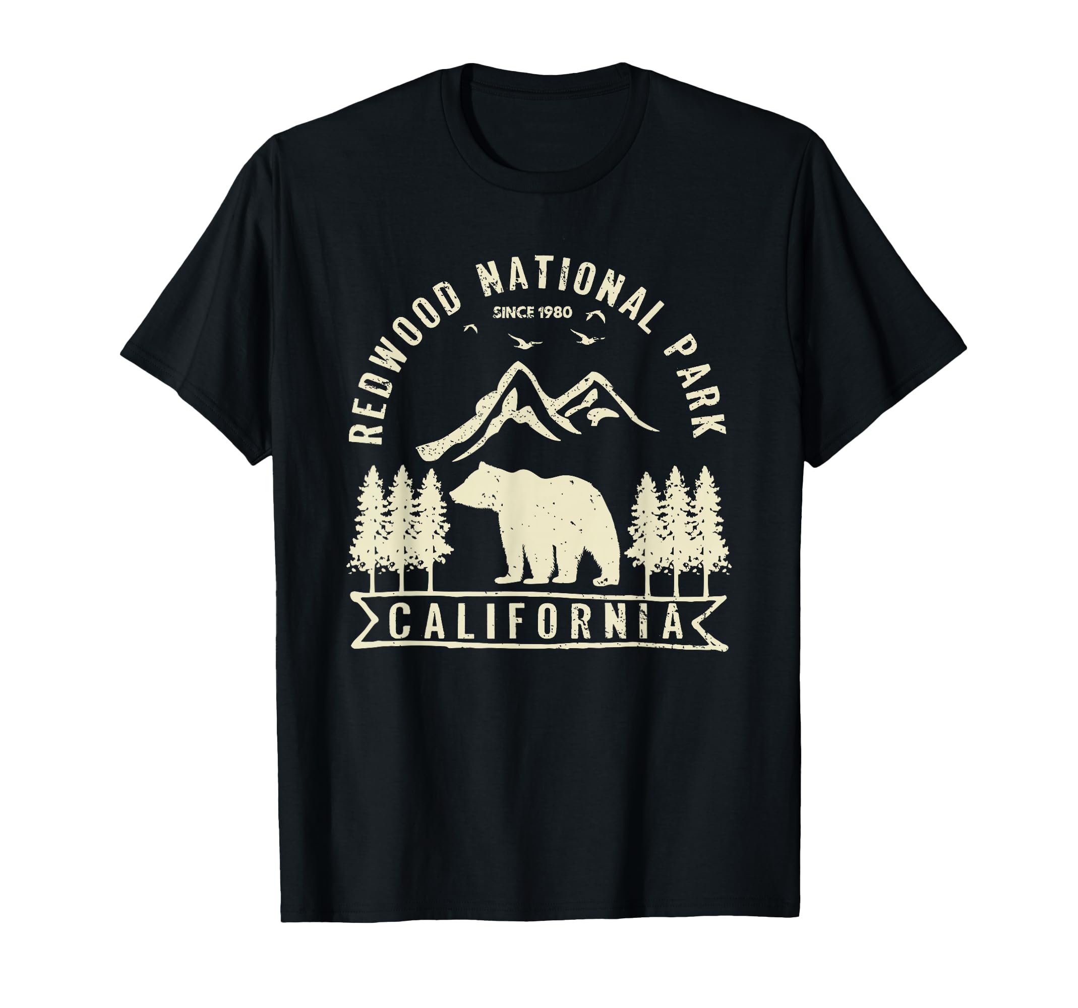 Redwood National Park California T-Shirt - Custom Art Print for Adults - T-Shirt, Sweatshirt, Hoodie