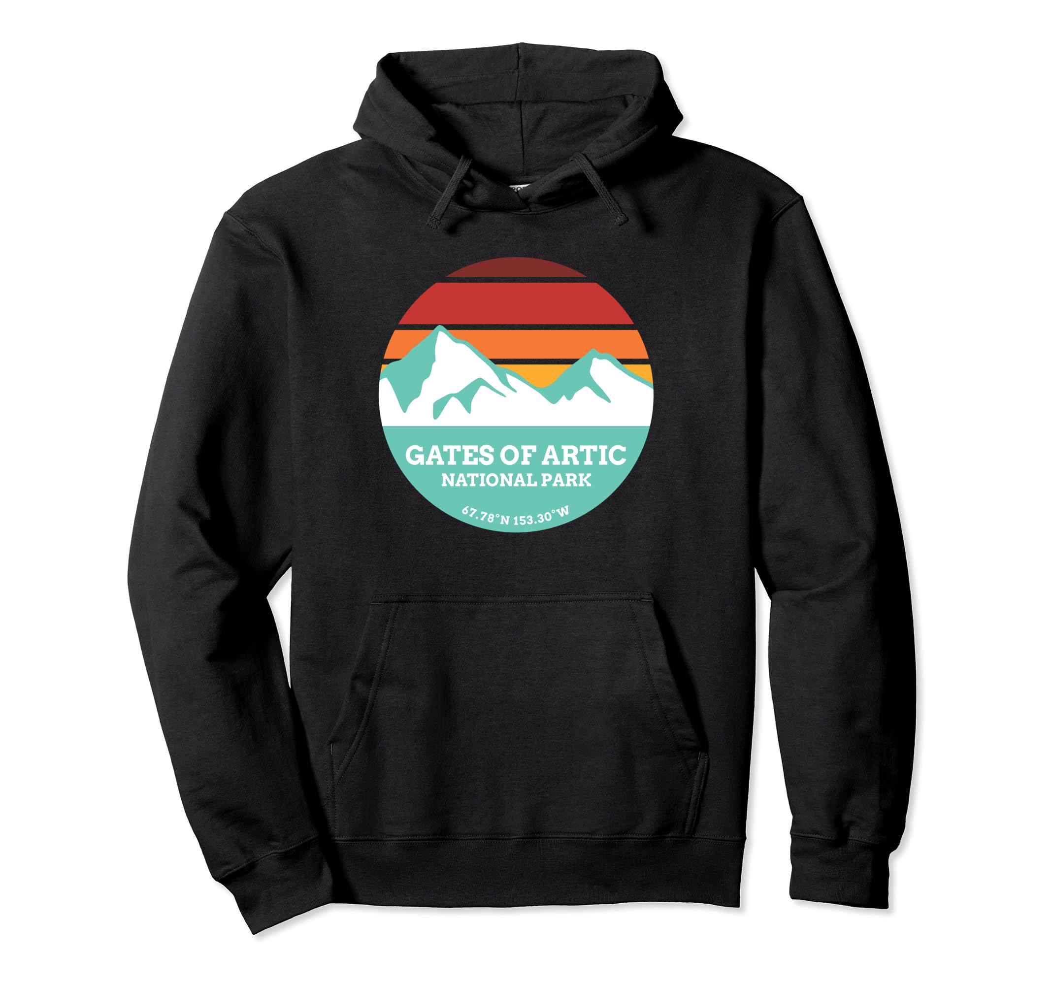 Gates Arctic National Park Mountain Hoodie - Fun Novelty Design Men Women - T-Shirt, Sweatshirt, Hoodie