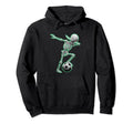Dabbing Skeleton Soccer Spooky Season Hoodie - Novelty Apparel Unisex - T-Shirt, Sweatshirt, Hoodie