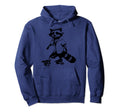 Raccoon Skating Derby Skater Hoodie - Casual Everyday Wear Men Women - T-Shirt, Sweatshirt, Hoodie