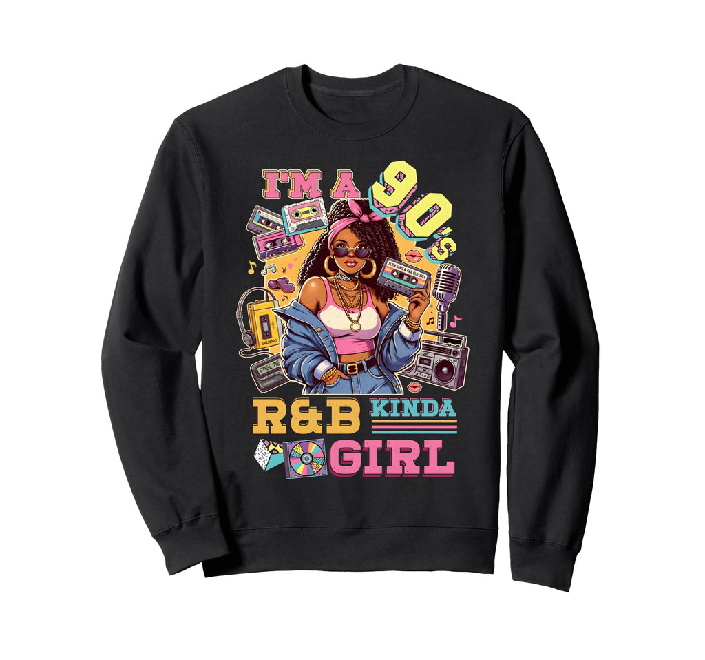 90S Rnb Kinda Boombox Nostalgia Sweatshirt - Unique Graphic for Adults - T-Shirt, Sweatshirt, Hoodie