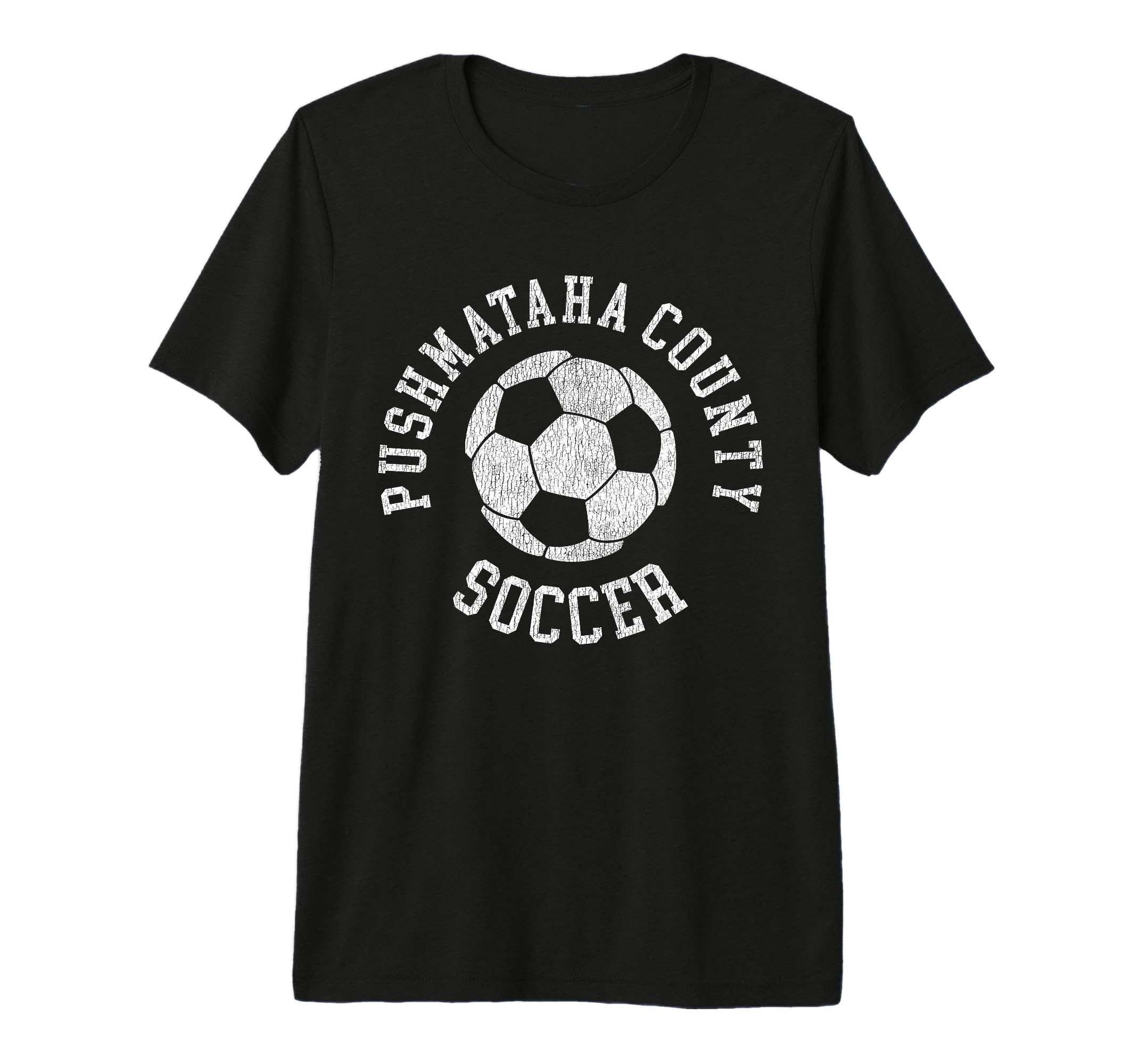 Pushmataha County Soccer Distressed 90S T-Shirt - Unique Graphic Men Women - T-Shirt, Sweatshirt, Hoodie