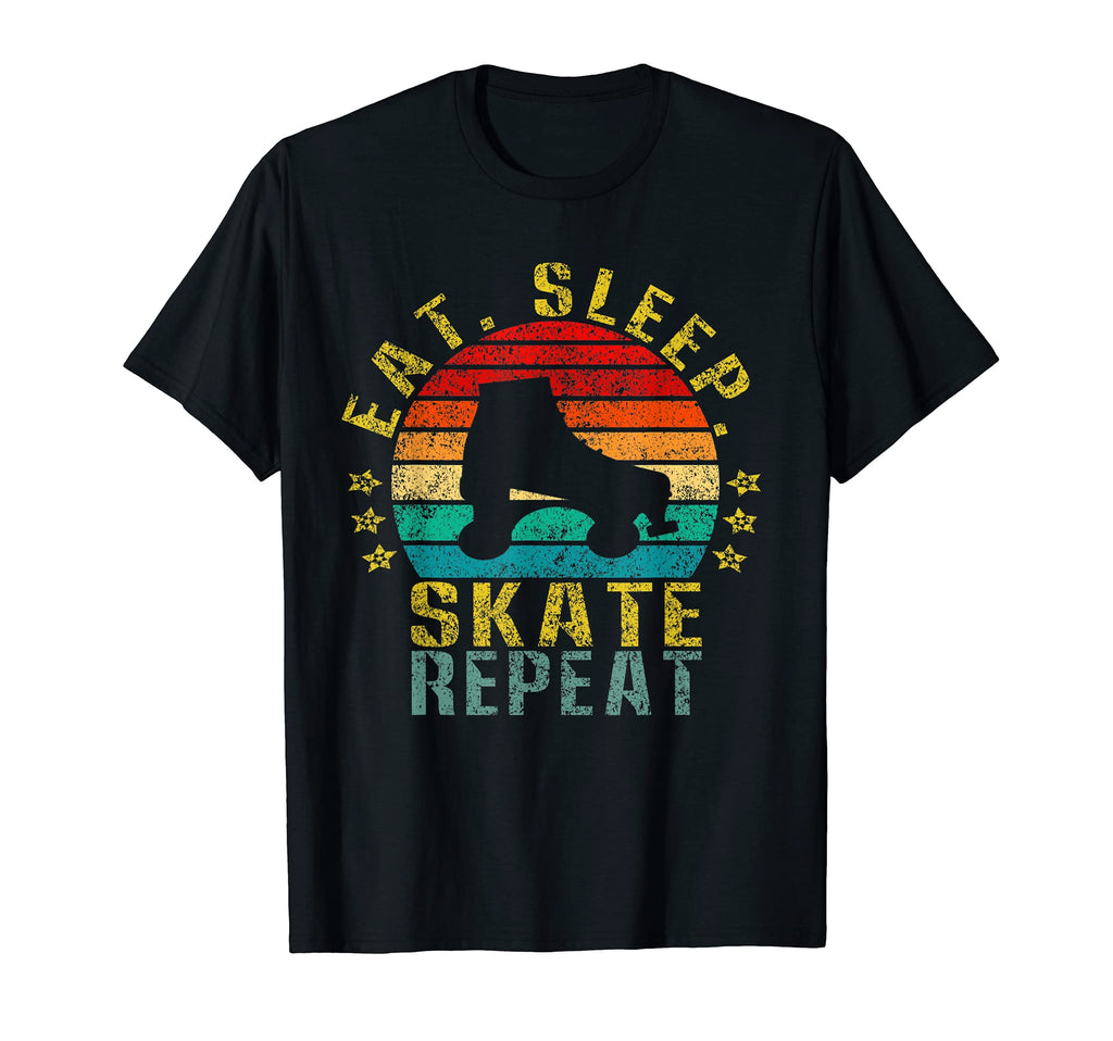 Eat Sleep Skate Repeat Funny T-Shirt - Fun Novelty Design Unisex - T-Shirt, Sweatshirt, Hoodie