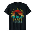 Eat Sleep Skate Repeat Funny T-Shirt - Fun Novelty Design Unisex - T-Shirt, Sweatshirt, Hoodie