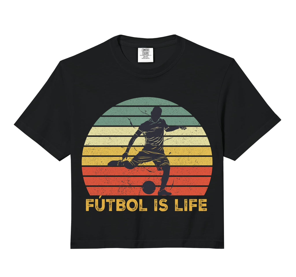 Futbol Is Life Comfort Colors T-Shirt - Casual Everyday Wear for Adults - T-Shirt, Sweatshirt, Hoodie