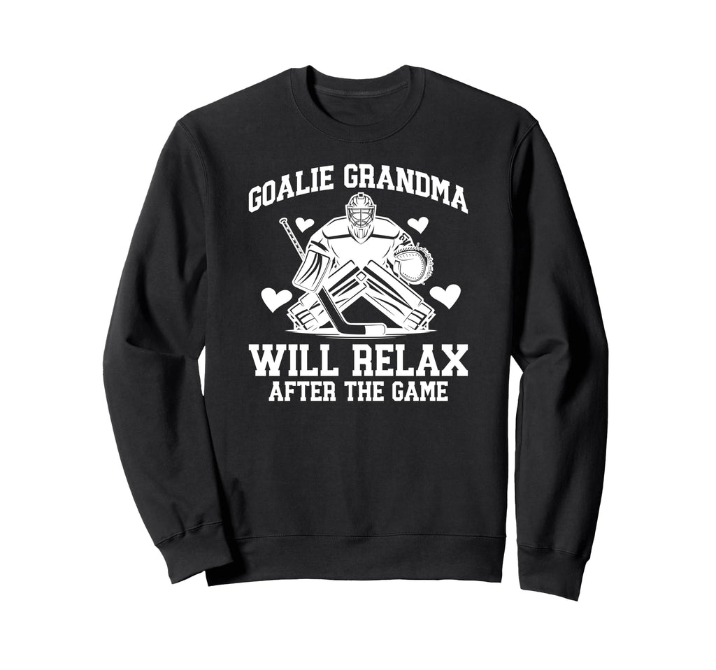 Funny Hockey Goalie Grandma Ice Sweatshirt - Graphic Print Men Women - T-Shirt, Sweatshirt, Hoodie
