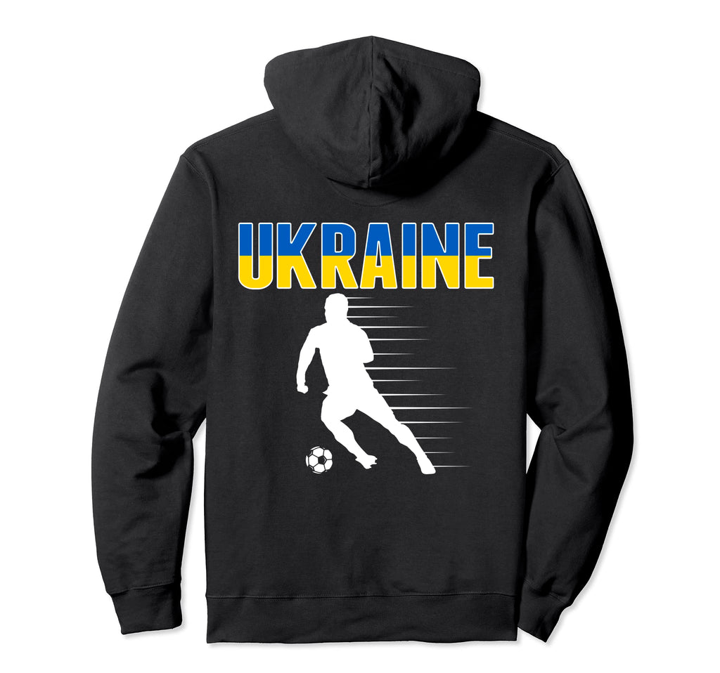 Ukraine Soccer Lovers Jersey Hoodie - Casual Everyday Wear Men Women - T-Shirt, Sweatshirt, Hoodie