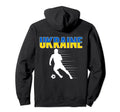Ukraine Soccer Lovers Jersey Hoodie - Casual Everyday Wear Men Women - T-Shirt, Sweatshirt, Hoodie