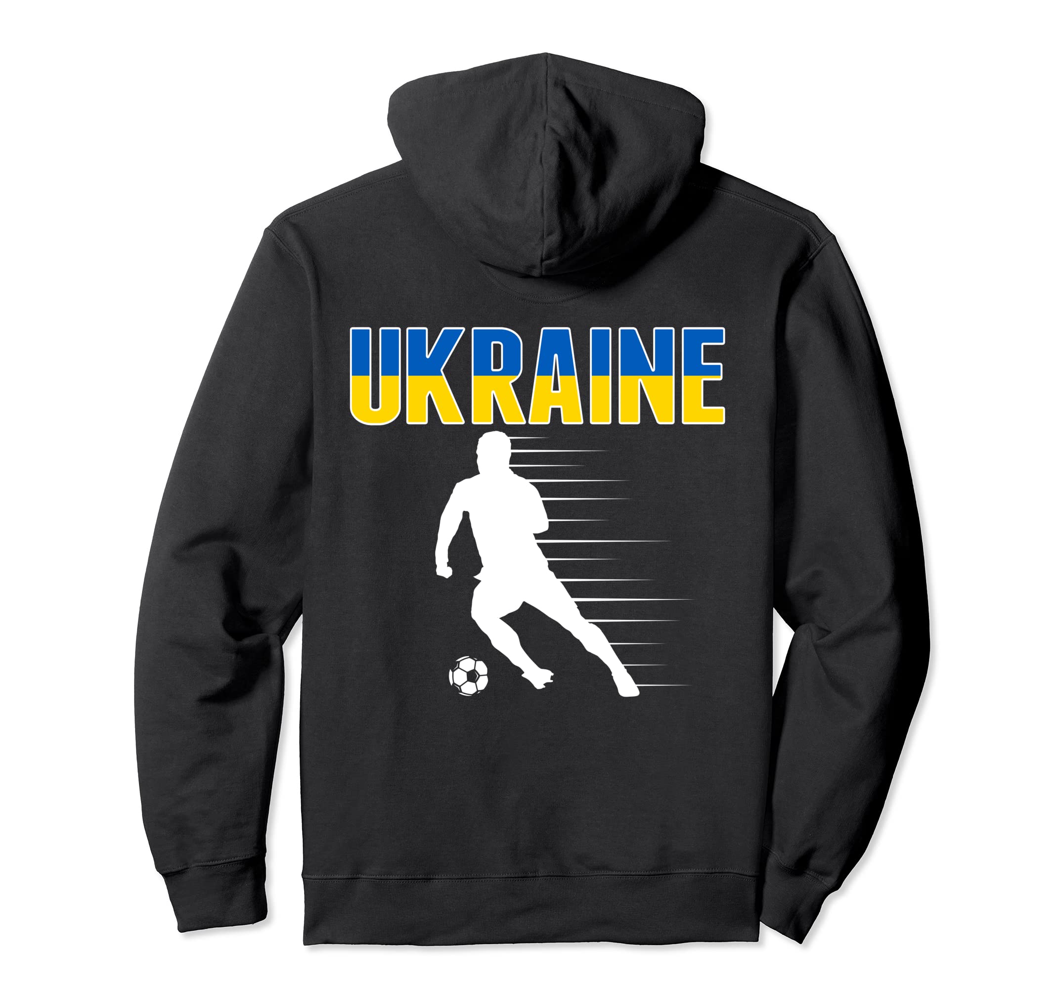 Ukraine Soccer Lovers Jersey Hoodie - Casual Everyday Wear Men Women - T-Shirt, Sweatshirt, Hoodie