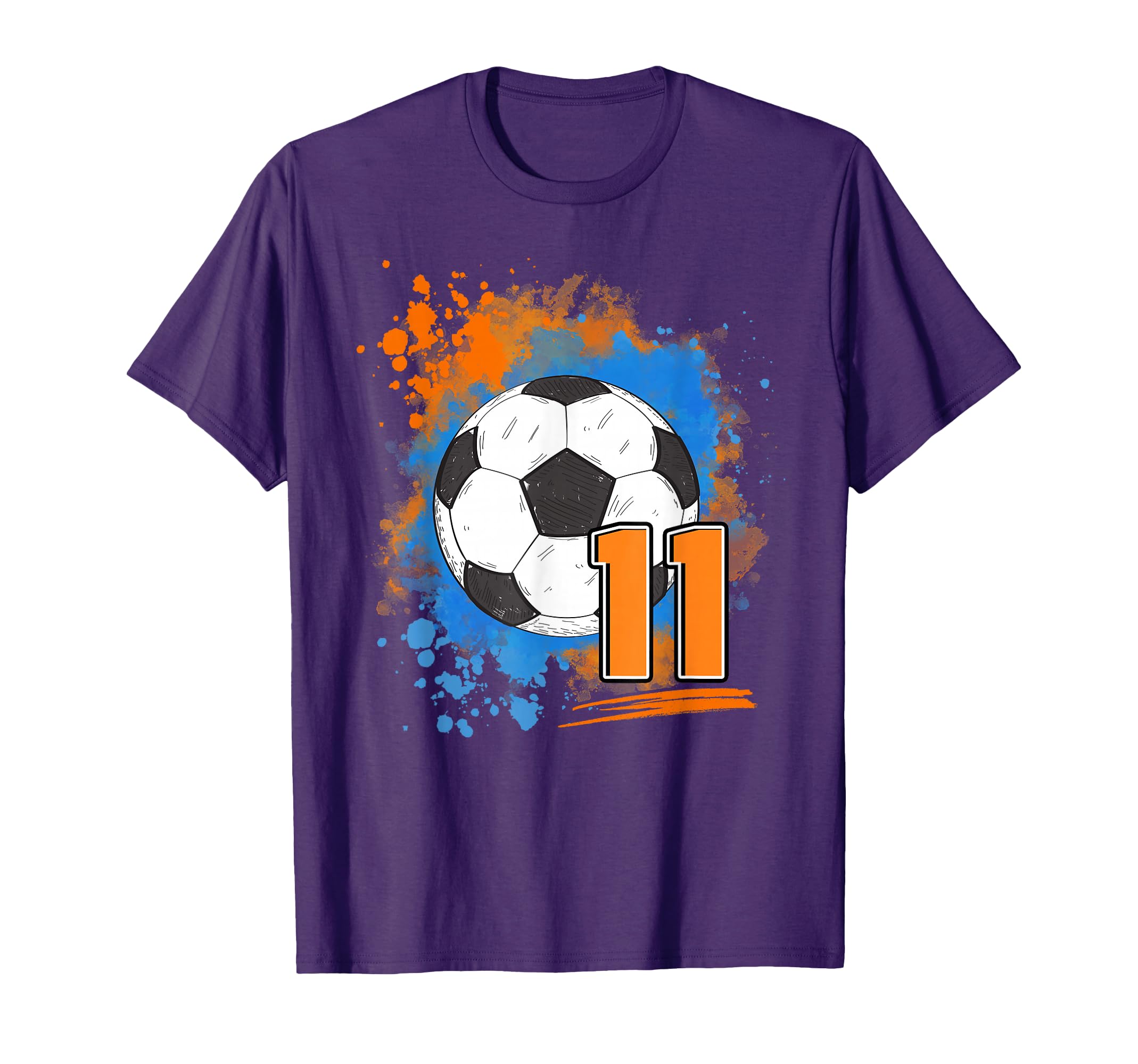 11Th Birthday 11 Years Old Soccer Ball T-Shirt - Streetwear Style Unisex - T-Shirt, Sweatshirt, Hoodie