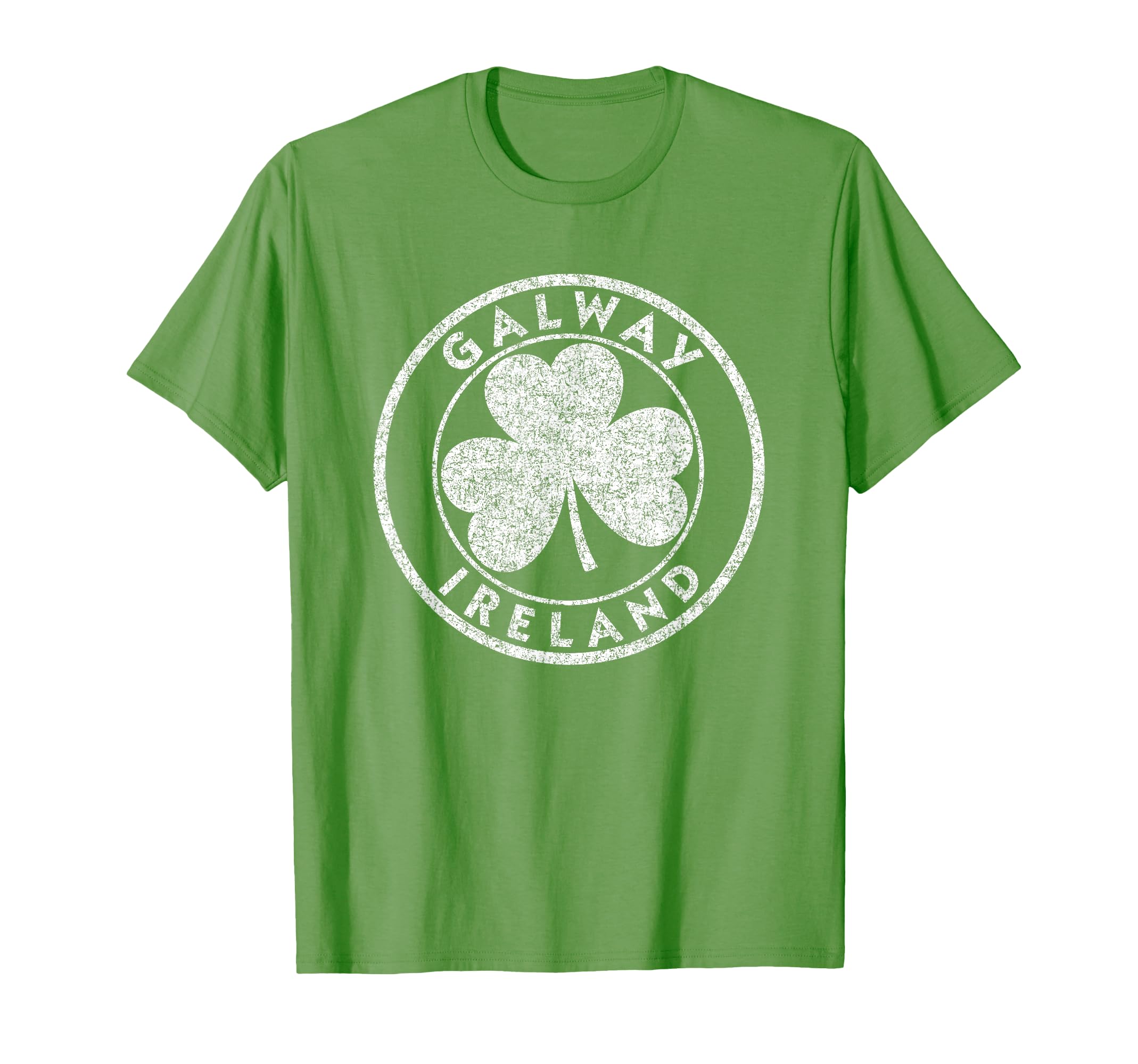 Galway Ireland Shamrock Sign Distressed T-Shirt - Trendy Graphic Unisex - T-Shirt, Sweatshirt, Hoodie