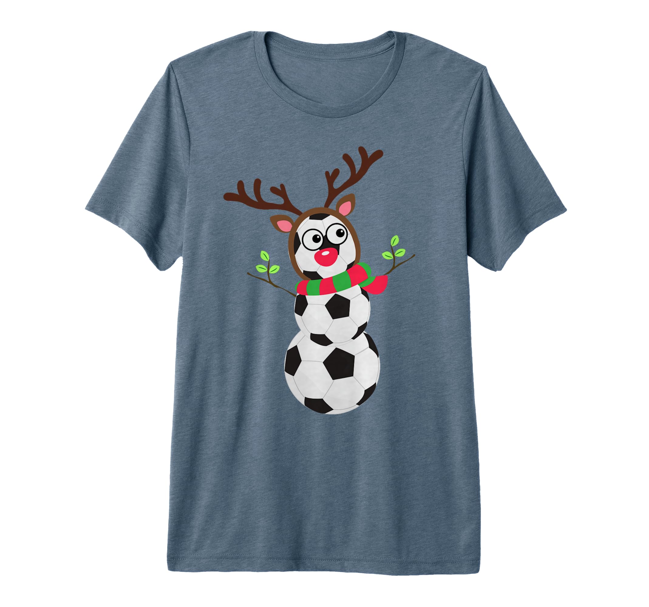 Soccer Balls Snowman Winter Sports T-Shirt - Custom Art Print for Adults - T-Shirt, Sweatshirt, Hoodie