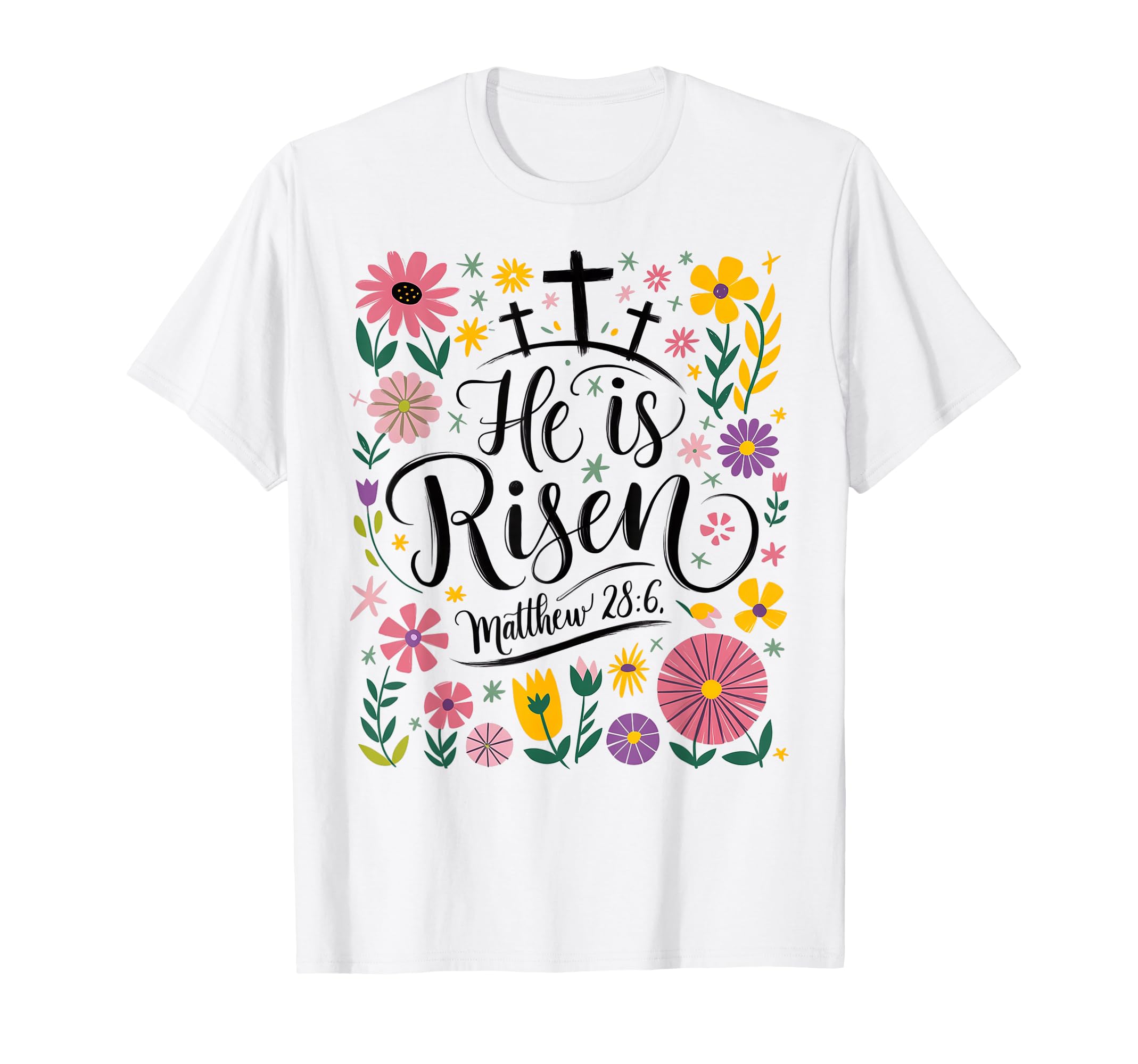 He Is Risen Jesus Christian Easter T-Shirt - Fun Novelty Design Men Women - T-Shirt, Sweatshirt, Hoodie