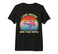 Sloth I Love Soccer More Than People T-Shirt - Novelty Apparel Men Women - T-Shirt, Sweatshirt, Hoodie