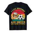 I Like Bourbon And Soccer And Maybe 3 T-Shirt - Custom Art Print Unisex - T-Shirt, Sweatshirt, Hoodie